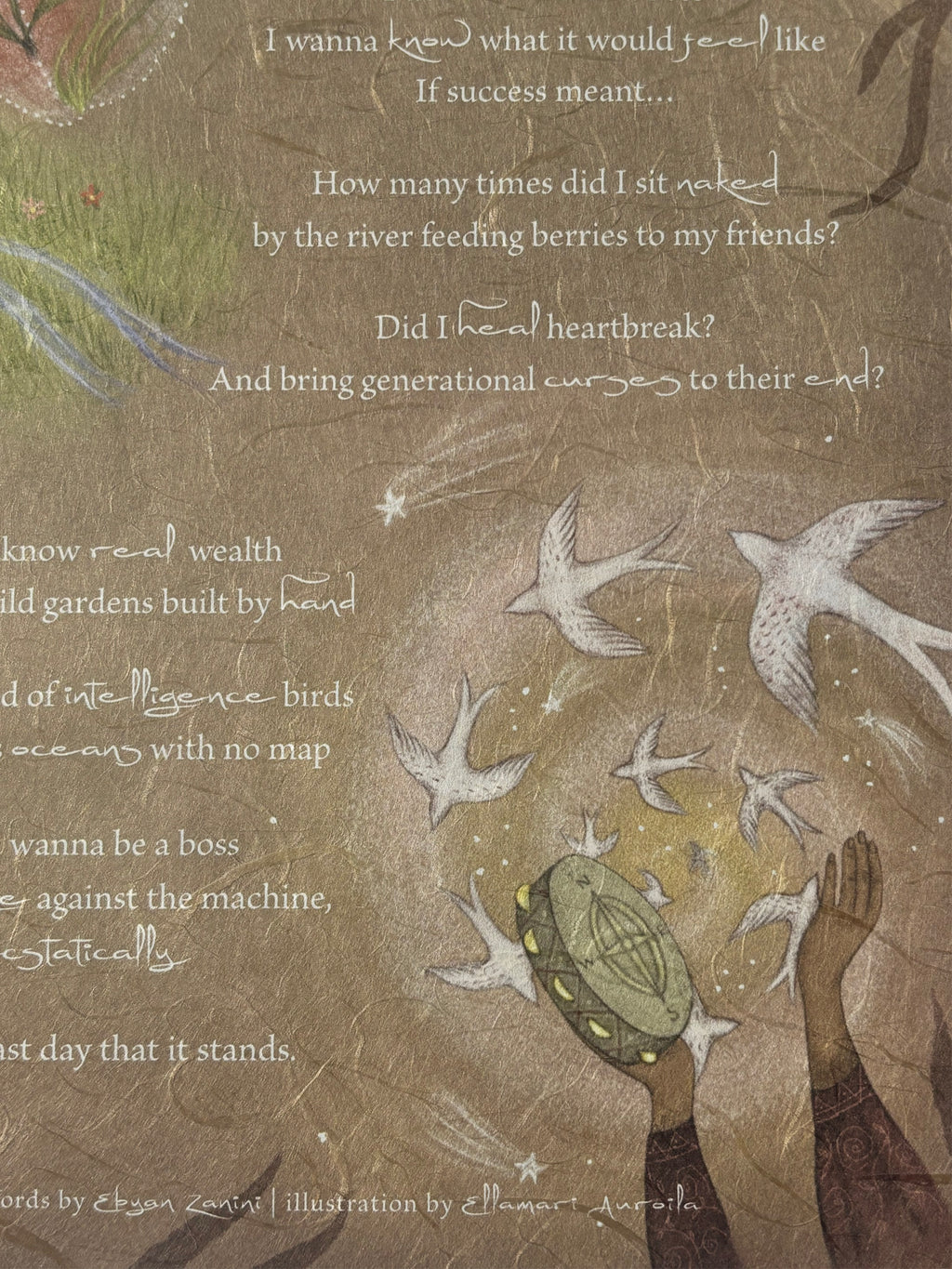 Close up of the print