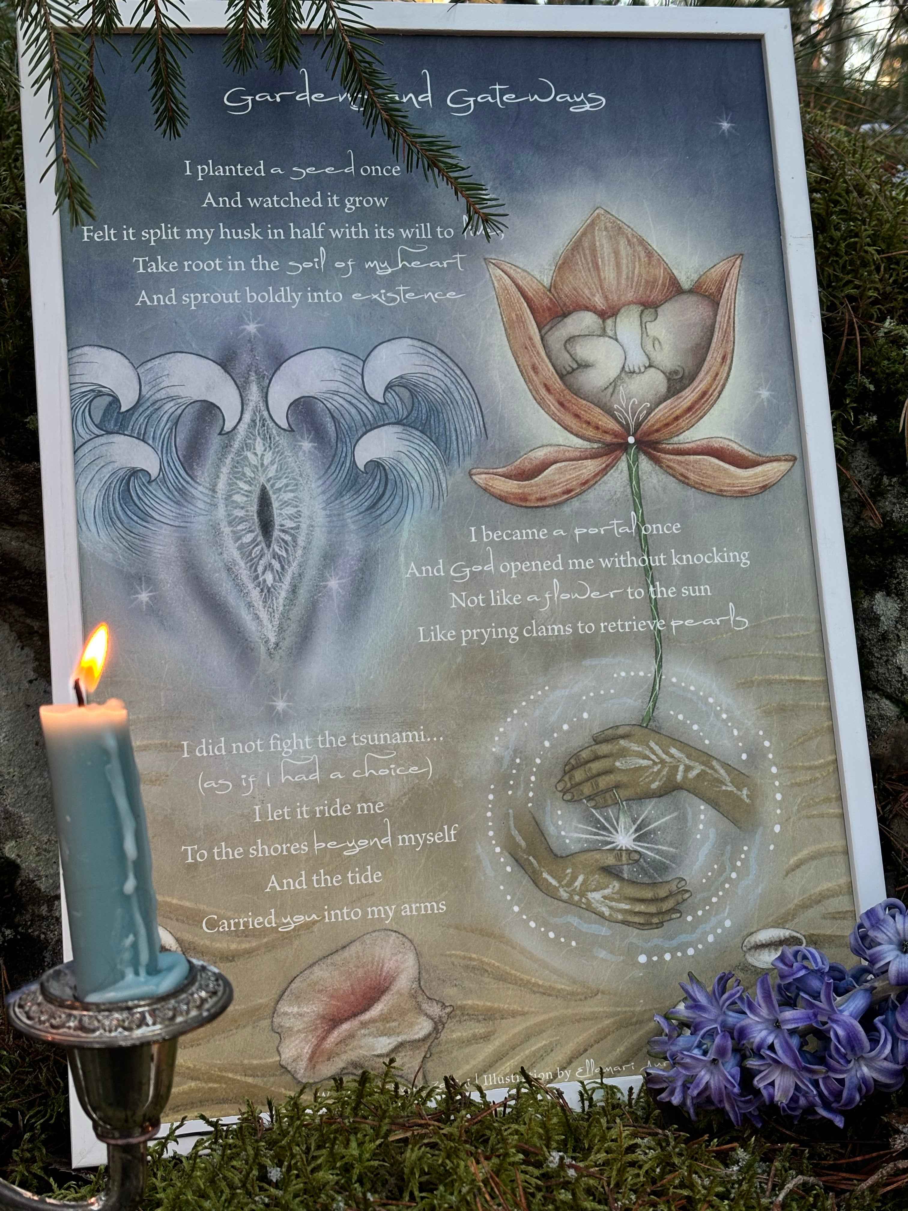 "Gardens And Gateways" Art Print