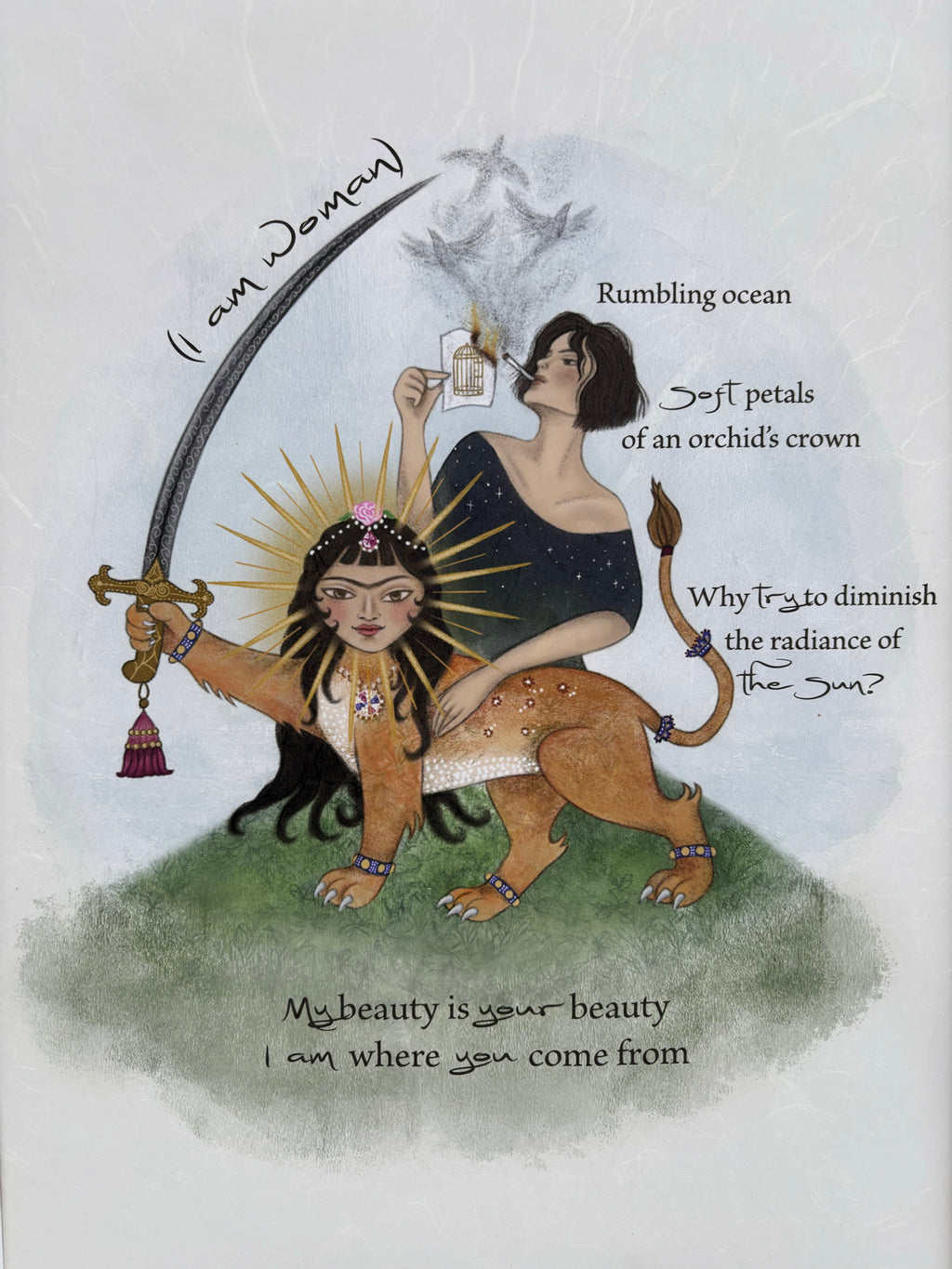"(I Am Woman)" Art Print