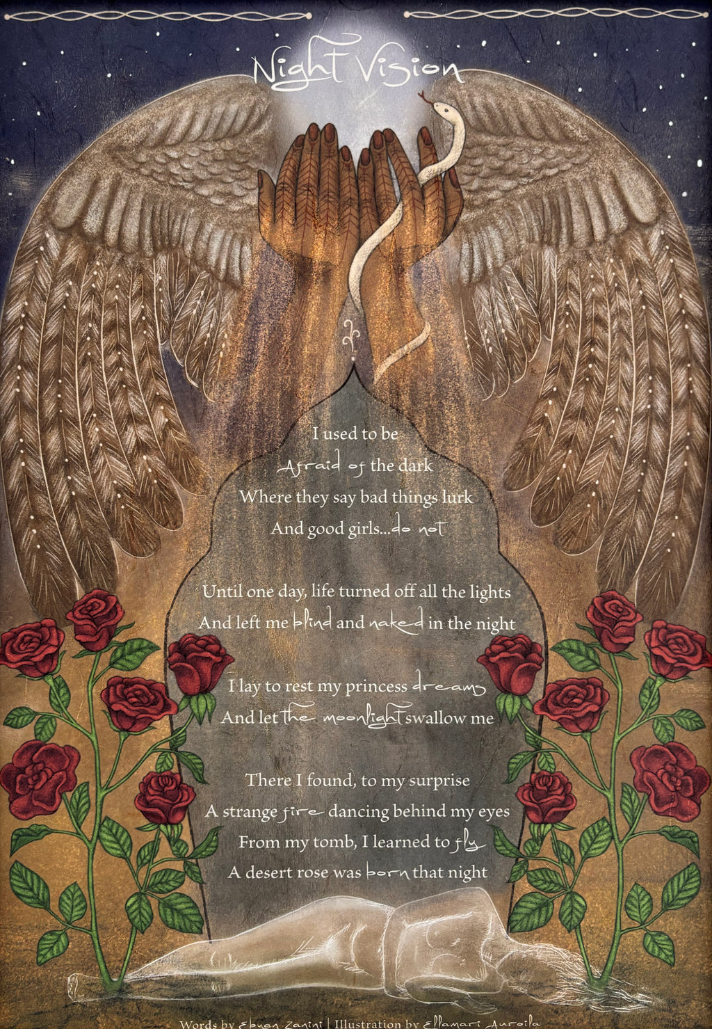 "Night Vision - V1 Owl" Art Print